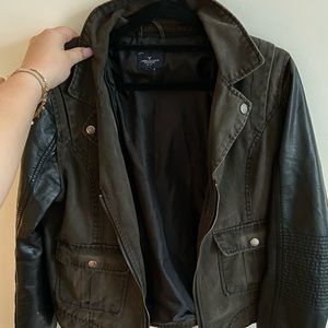 American Eagle leather jacket